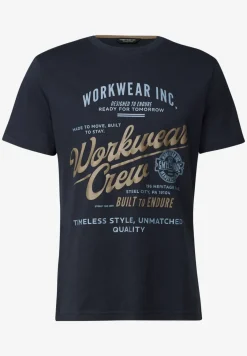Slub Shirt met tekst