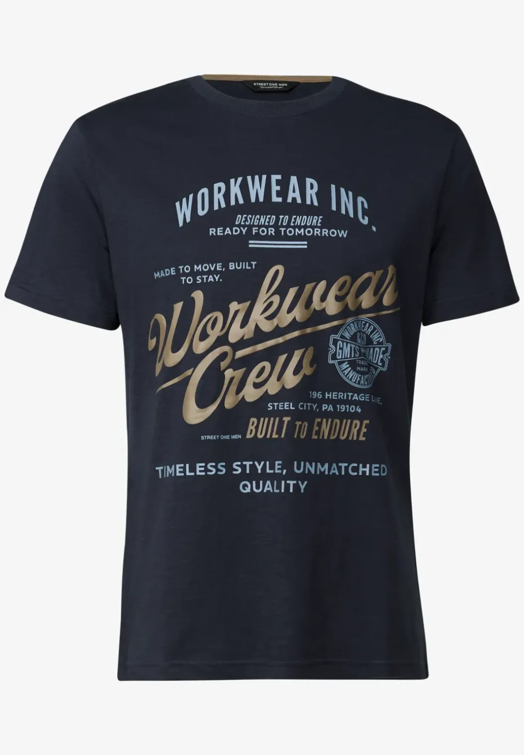 Slub Shirt met tekst