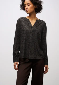 Split hals leo blouse