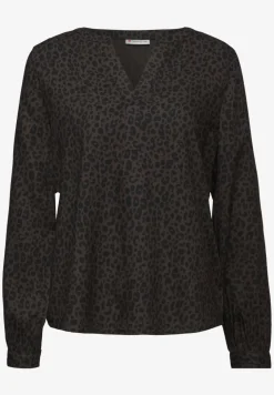 Split hals leo blouse