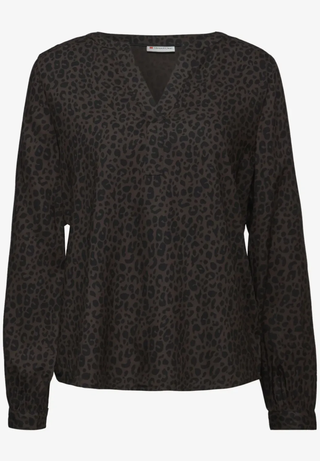 Split hals leo blouse