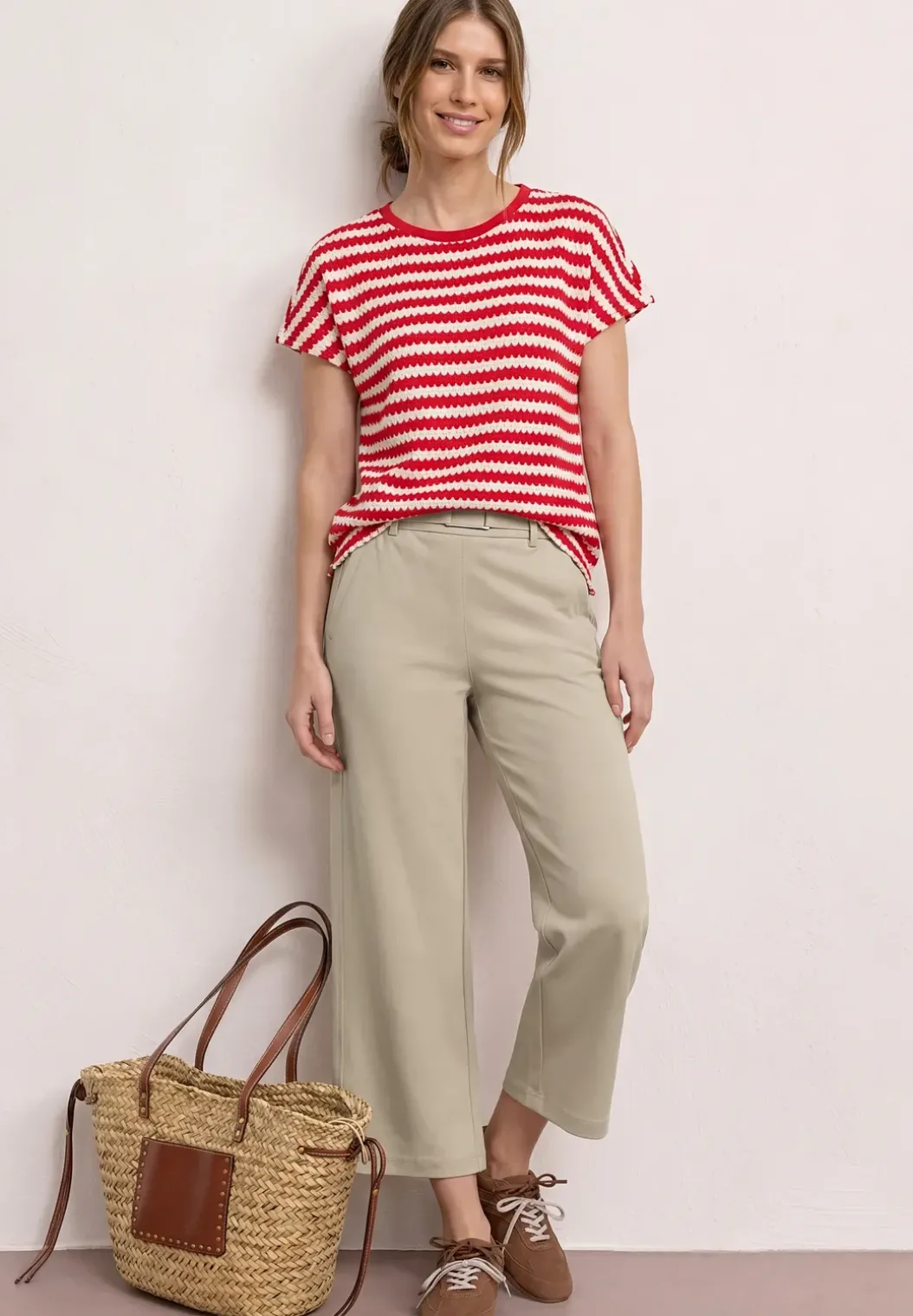 Straight Legs broek met gespdetail