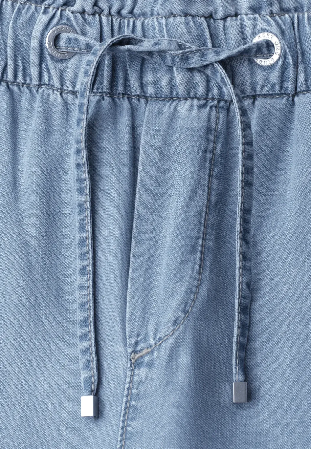 Straight Legs broek met paperbag tailleband
