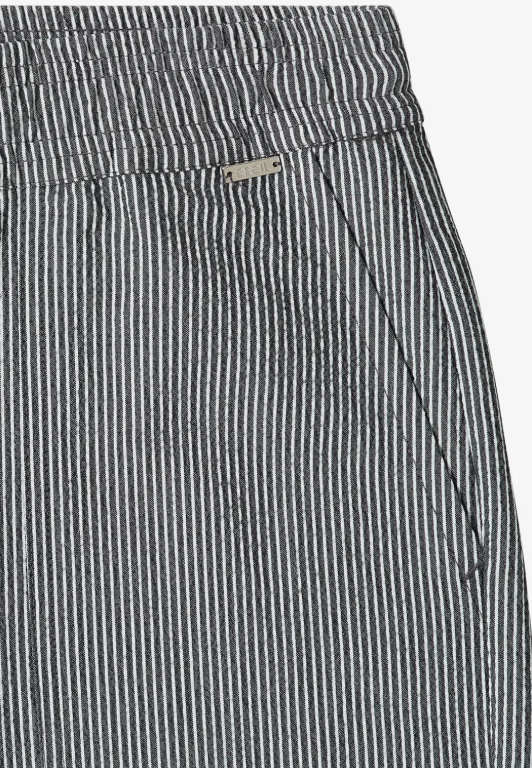 Straight Legs shorts in seersucker kwaliteit
