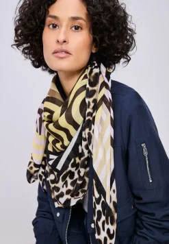 Streepjesdoek met leeuwendetails