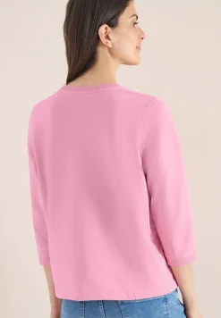 Sweater met 3/4 mouwen en trekkoord