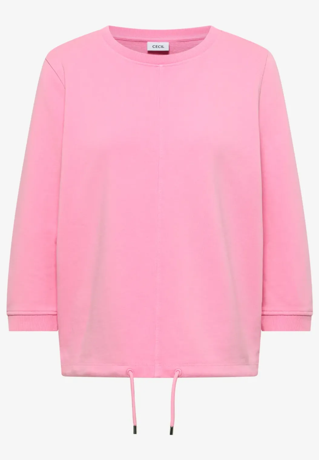 Sweater met 3/4 mouwen en trekkoord
