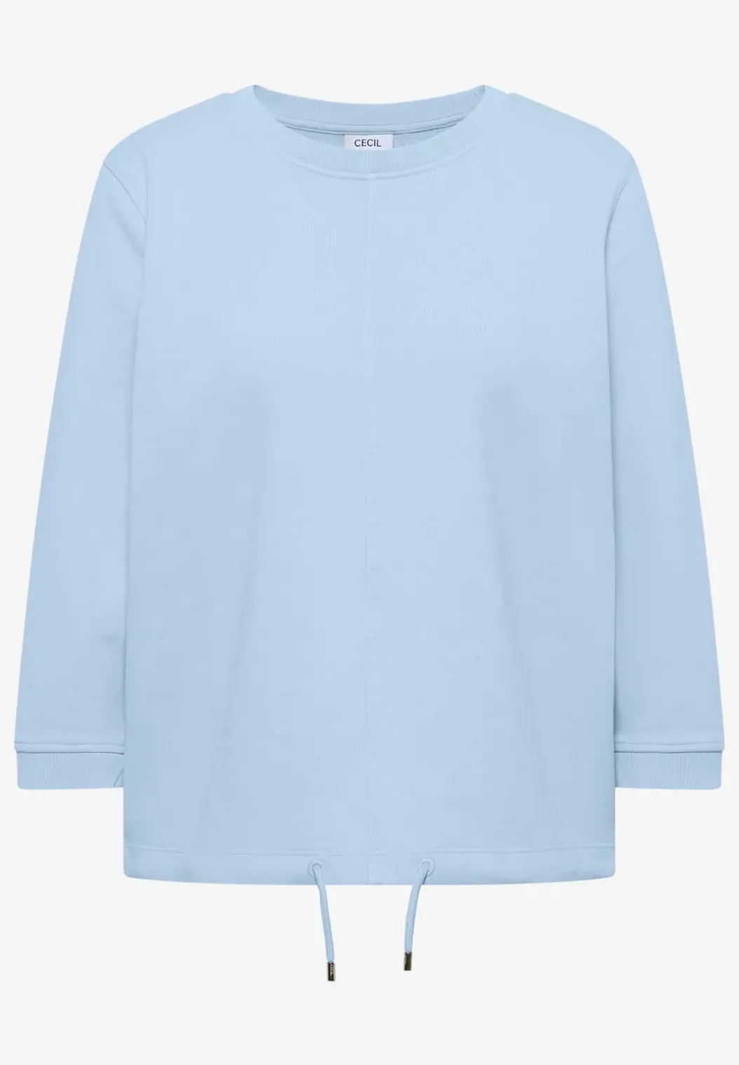 Sweater met 3/4 mouwen en trekkoord
