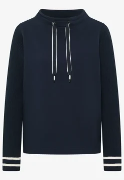 Sweater met gebreide mouwen