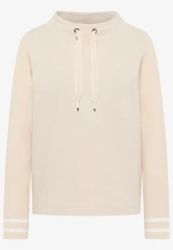 Sweater met gebreide mouwen