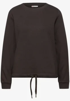 Sweater met geribd detail