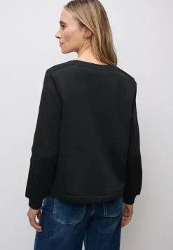 Sweater met geribd detail