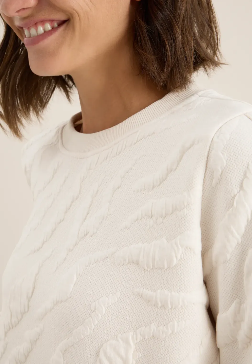 Sweater met gestructureerd patroon