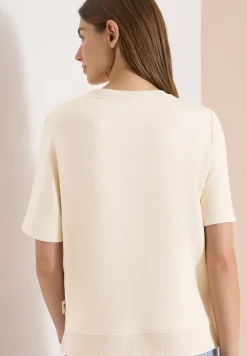 Sweater met korte mouwen en tekst