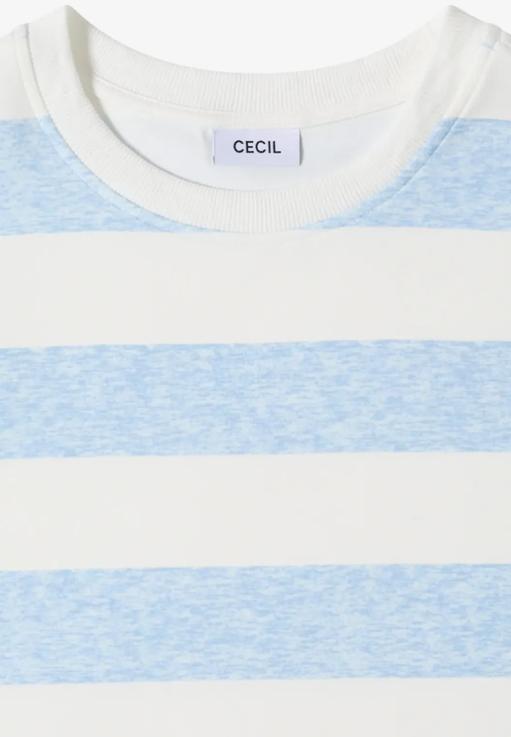 Sweater met korte mouwen en strepen