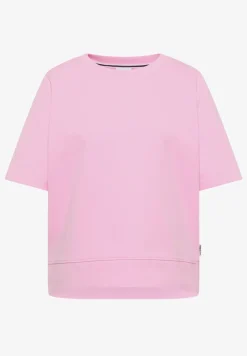Sweater met korte mouwen en ronde hals