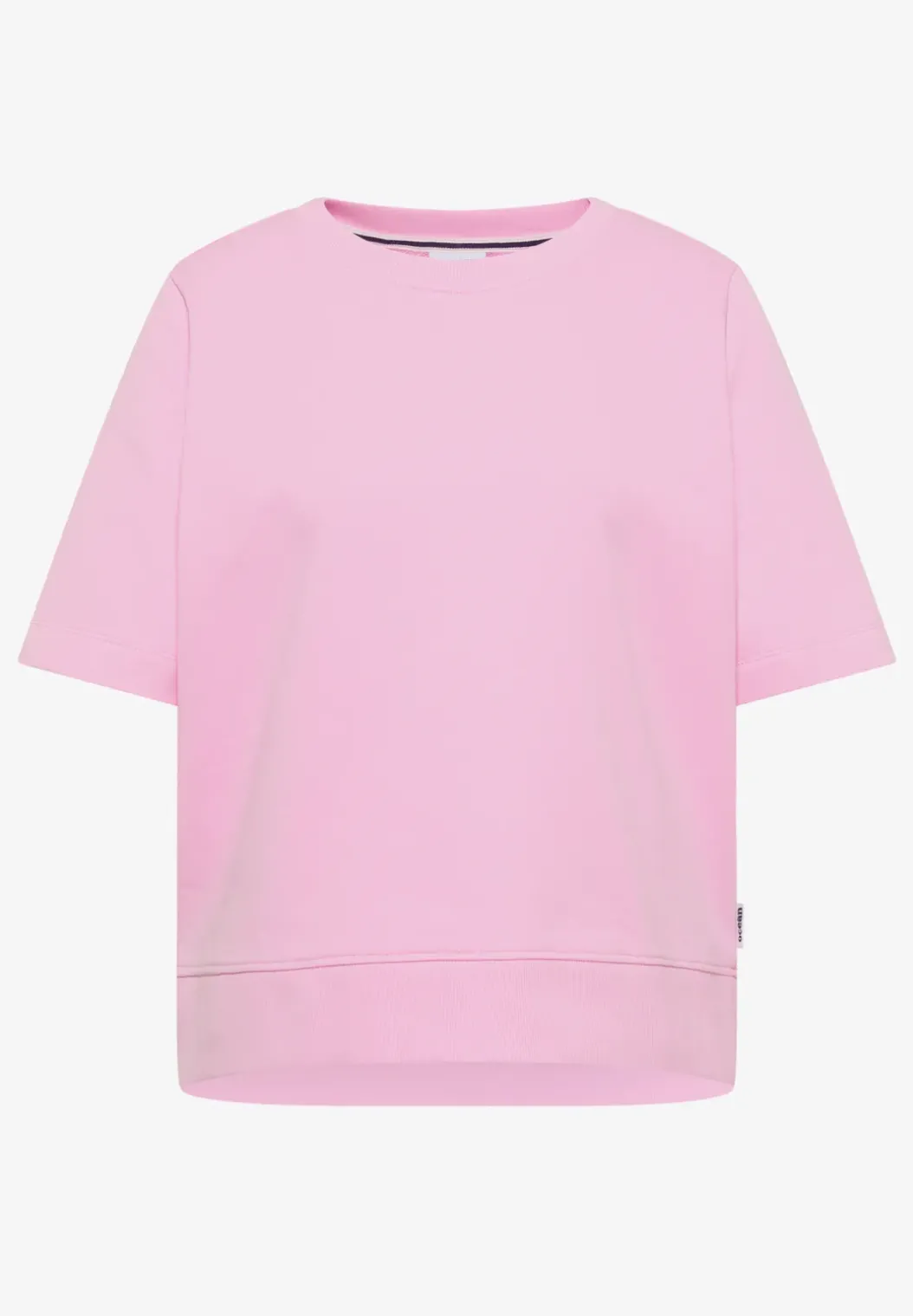 Sweater met korte mouwen en ronde hals
