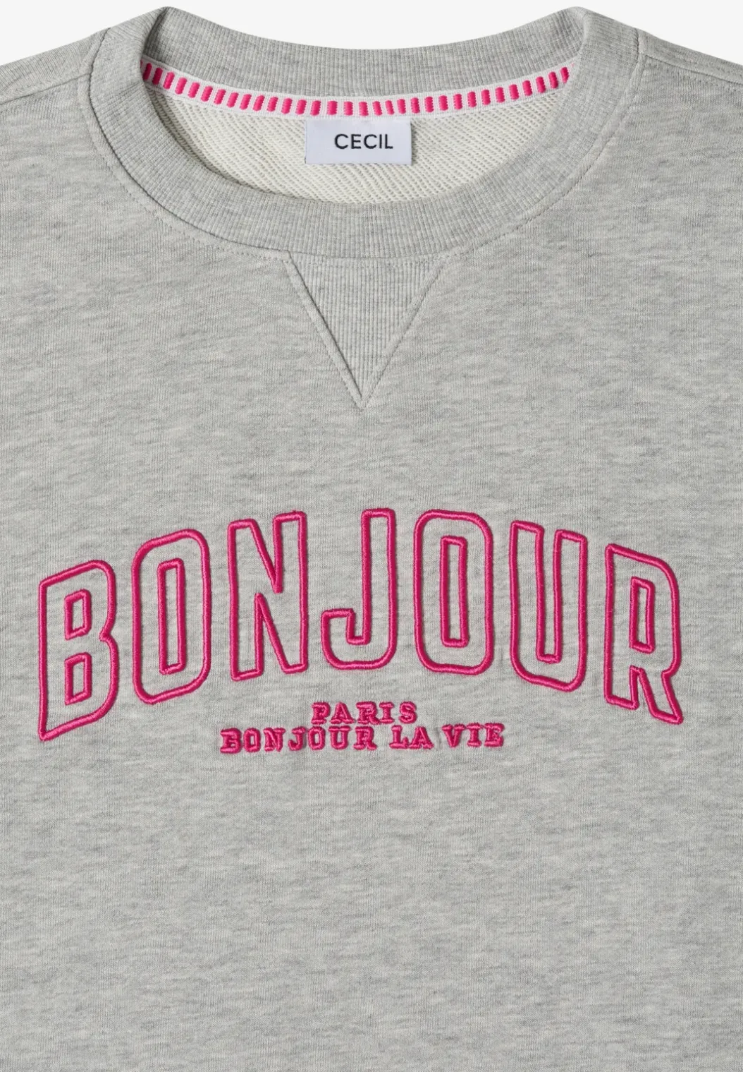Sweater met lange mouwen en borduursel