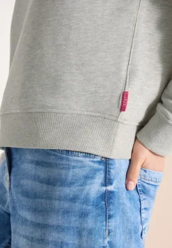 Sweater met lange mouwen en borduursel