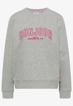 Sweater met lange mouwen en borduursel