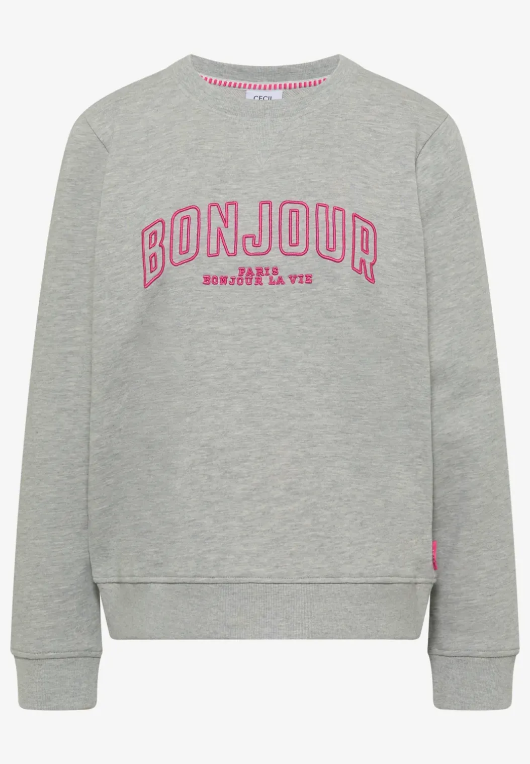 Sweater met lange mouwen en borduursel