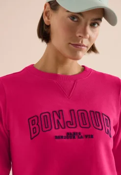 Sweater met lange mouwen en borduursel