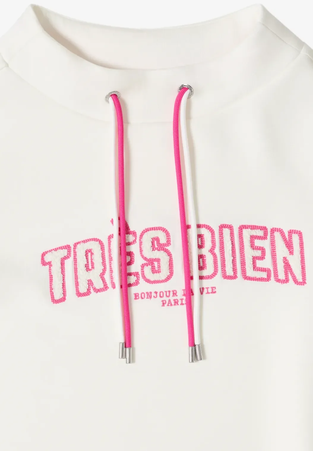 Sweater met lange mouwen en Wording Artwork