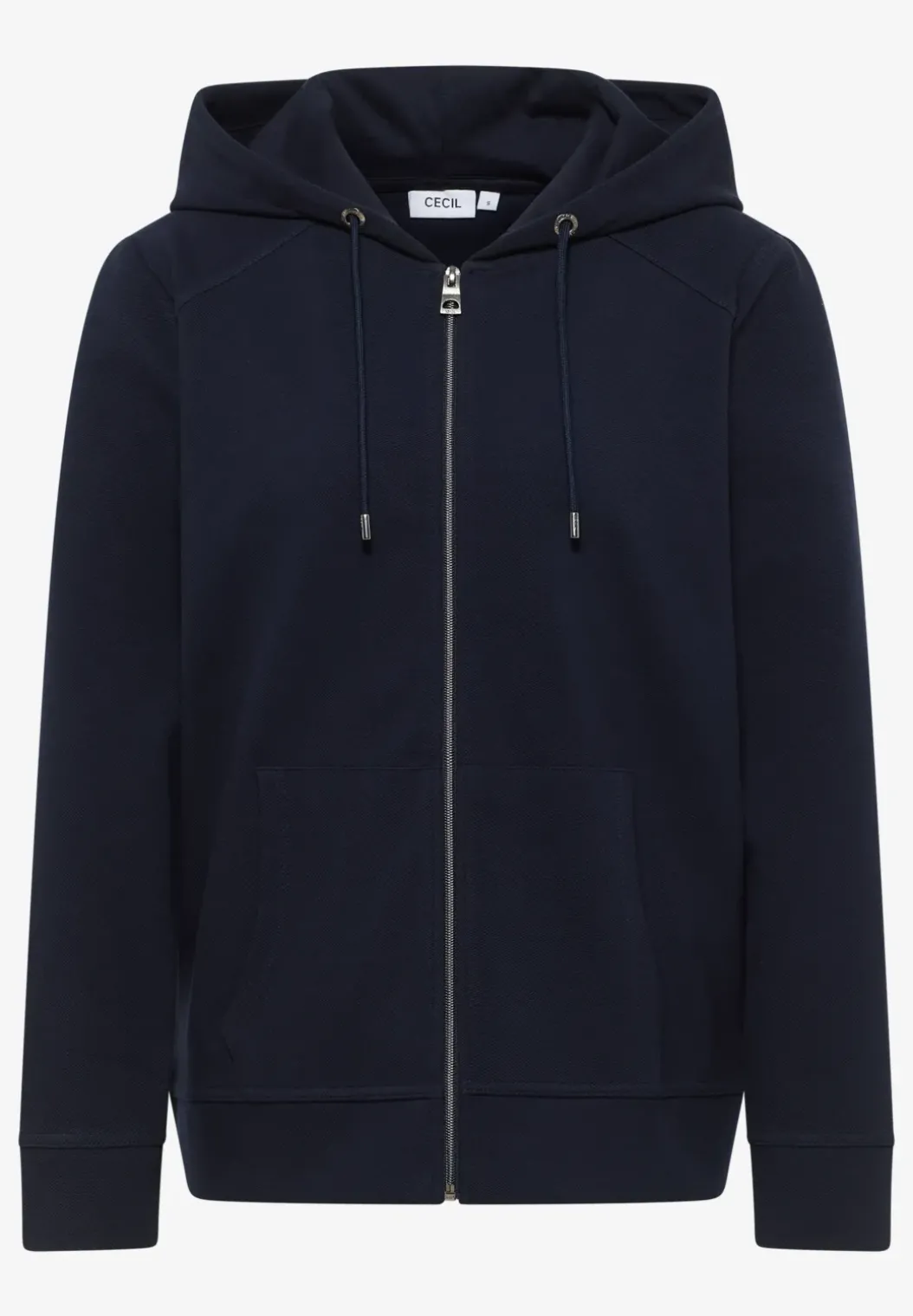 Sweatjack met textuur