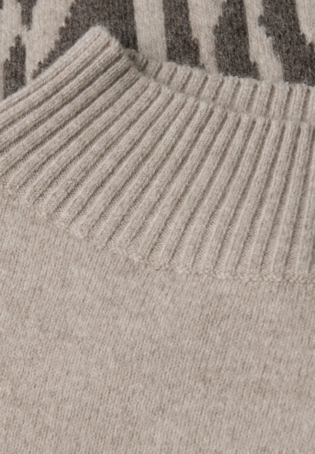 Sweat met jacquard in kleurblok