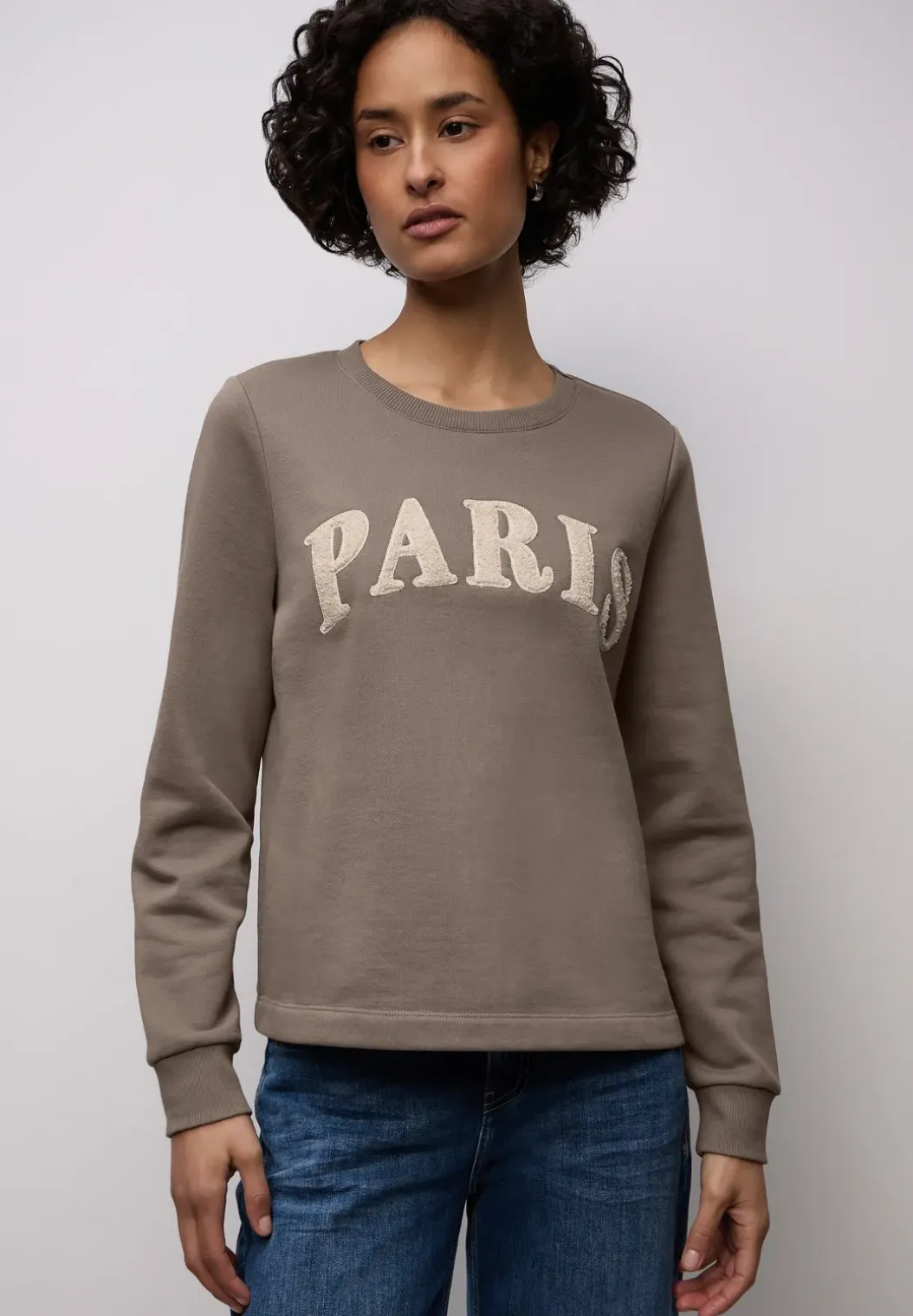 Sweatshirt met tekst