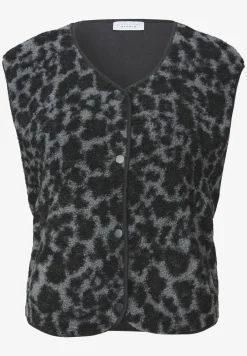 Teddy vest met leo patroon