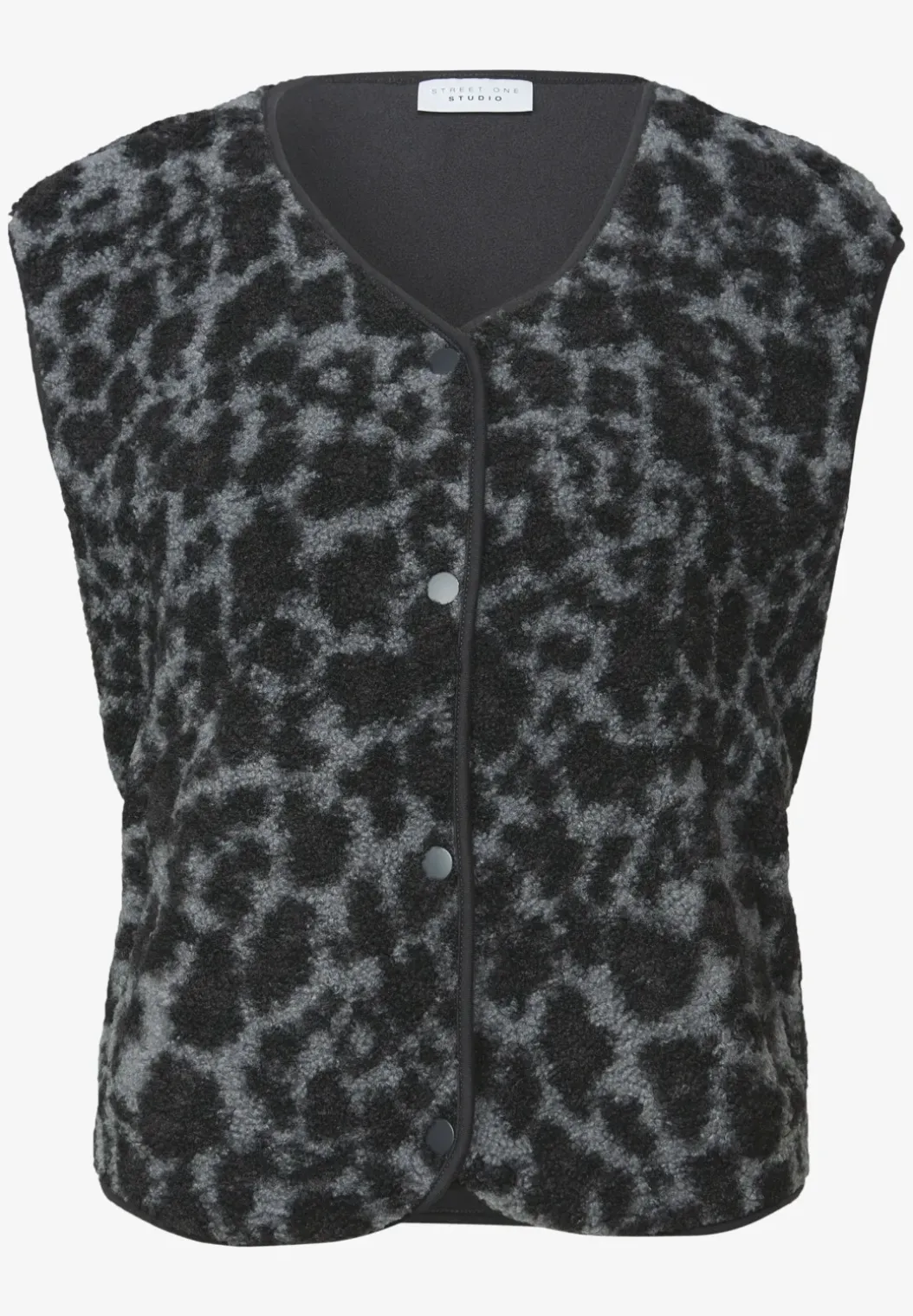 Teddy vest met leo patroon