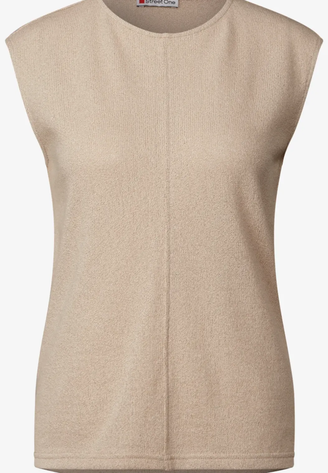 Top met gebreide look