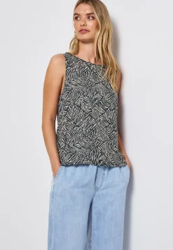 Top met knoopsluiting