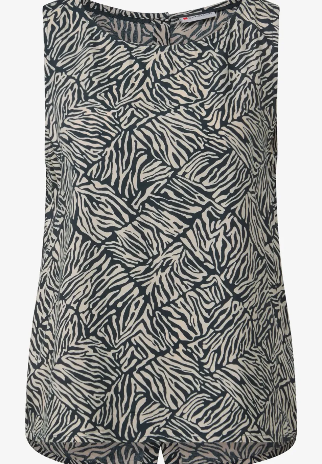 Top met knoopsluiting
