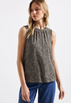 Top met leopatroon