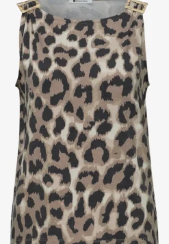 Top met ronde hals en schouderdetails