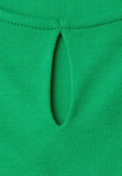 Top met ronde hals en uitgesneden detail