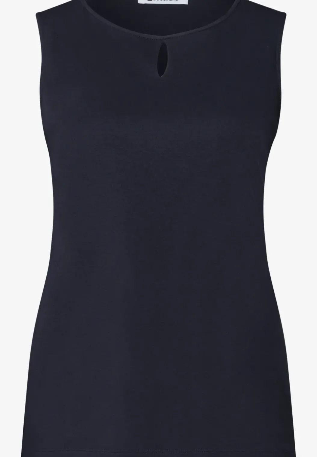 Top met ronde hals en uitgesneden detail