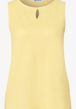 Top met ronde hals en uitgesneden detail