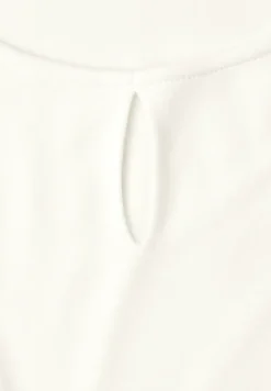 Top met ronde hals en uitgesneden detail