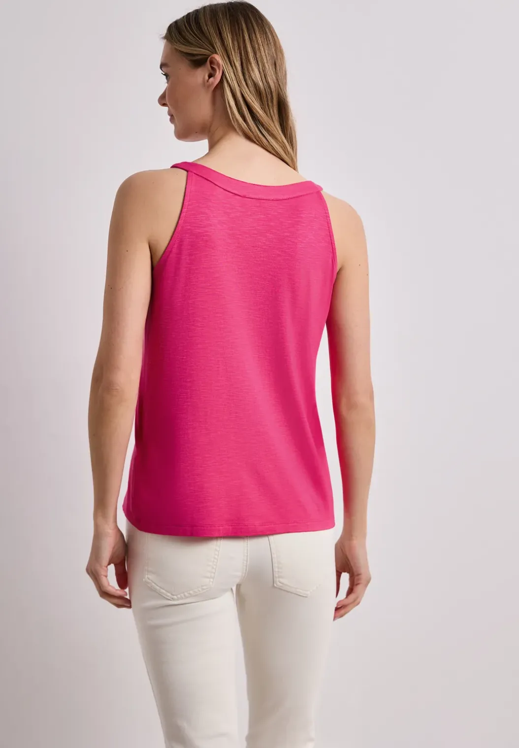 Top met V-hals en decoratief detail
