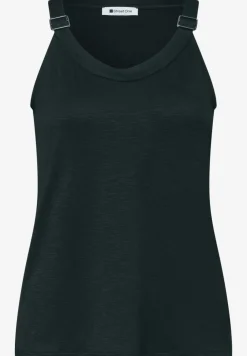 Top met V-hals en decoratief detail