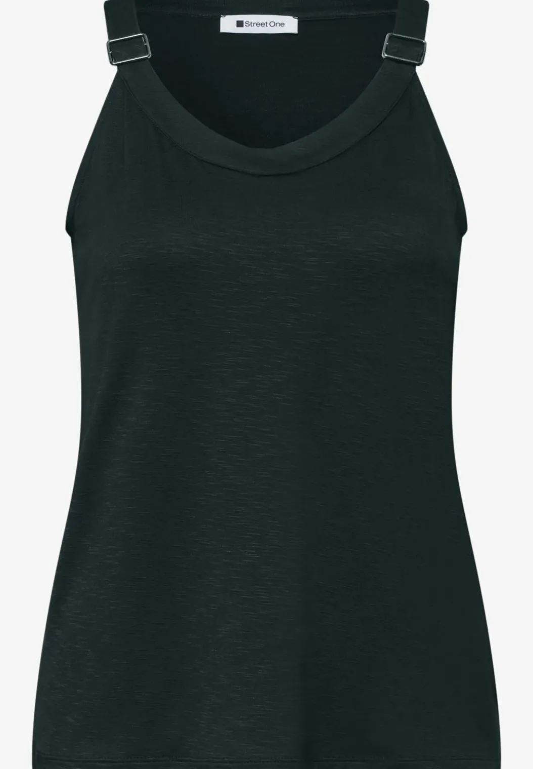 Top met V-hals en decoratief detail
