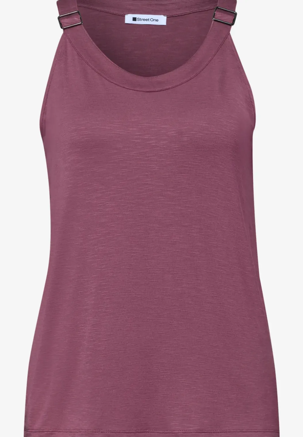 Top met V-hals en decoratief detail