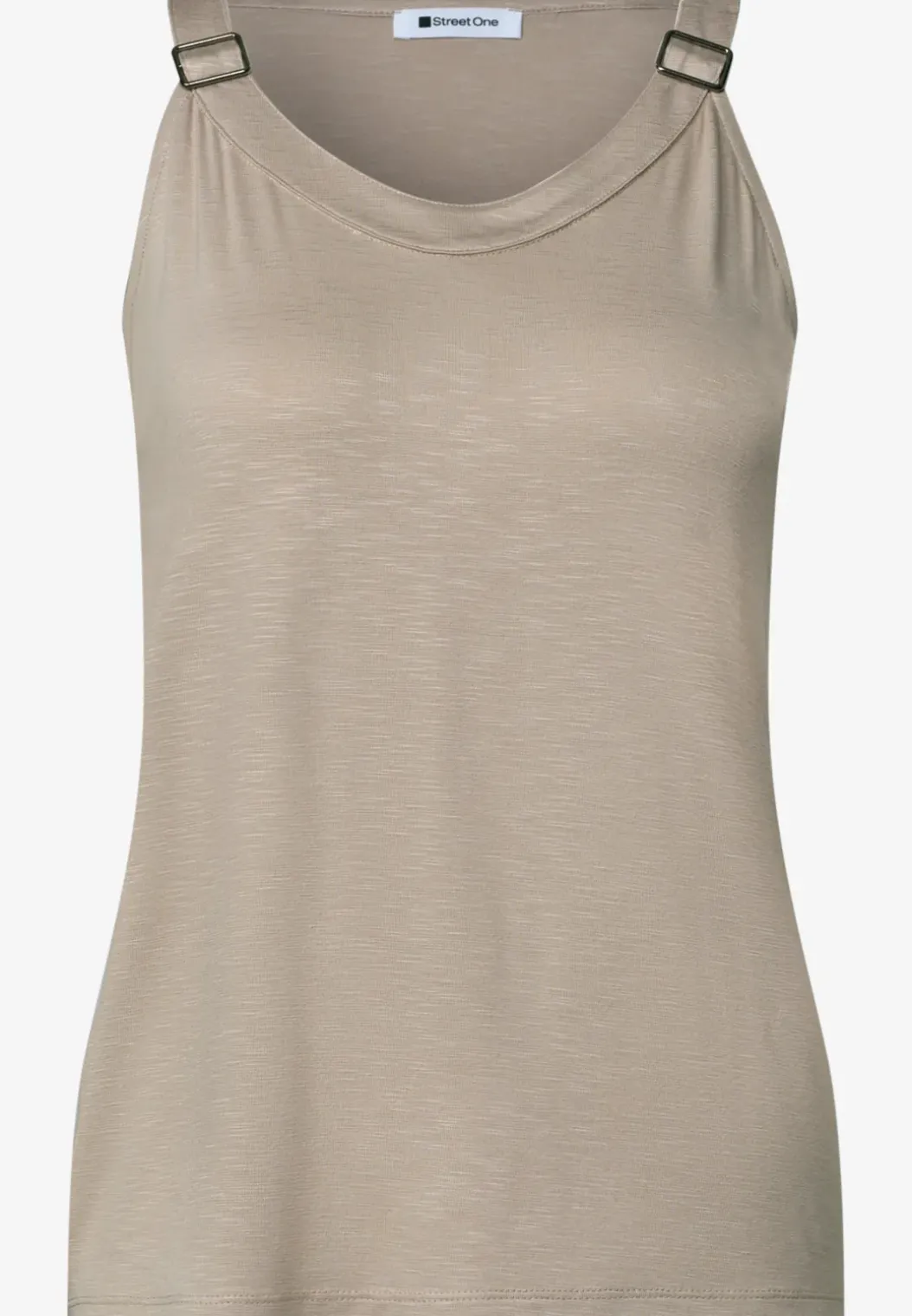 Top met V-hals en decoratief detail