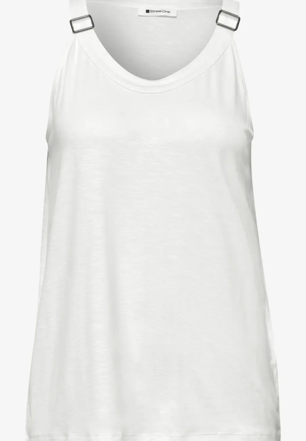 Top met V-hals en decoratief detail