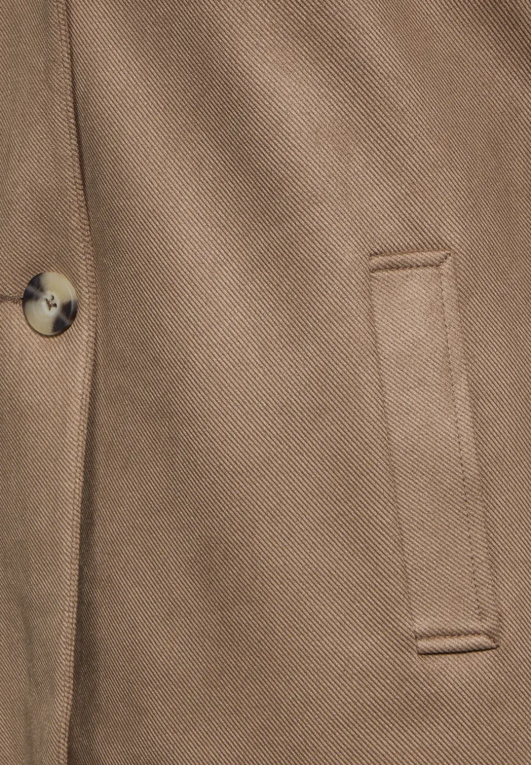 Trenchcoat in velours-look