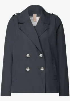 Trenchcoat met twee rijen knopen
