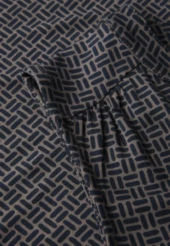 Tricot top met gespleten hals